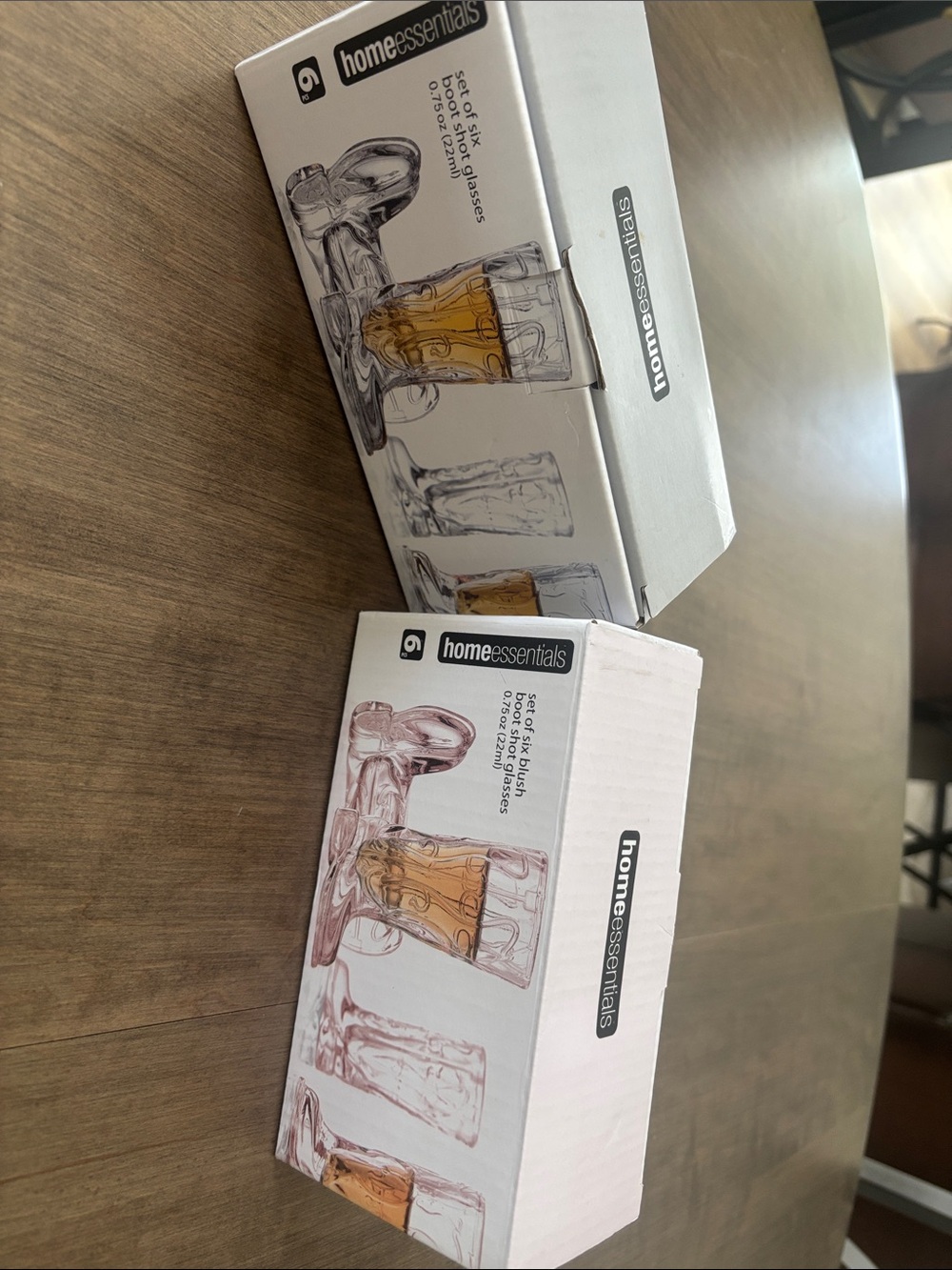 Home Essentials Set Of Six Boot Shot Glasses